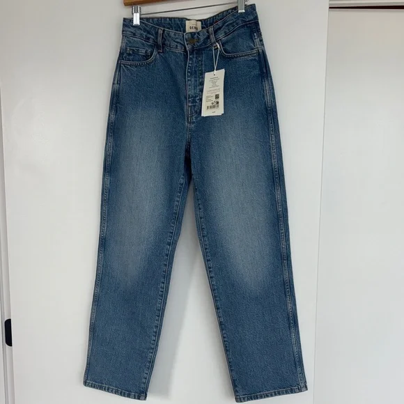 NWT! Sezane L’Iconique Droit Trousers in Denim Size 38/6 - Picture 7 of 10
